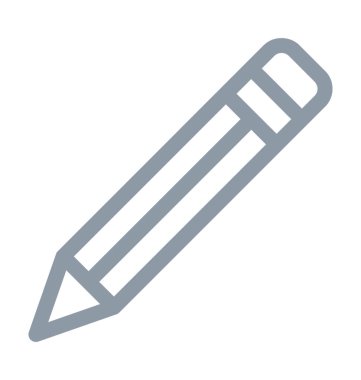 Kurşun kalem renkli satırı simgesi