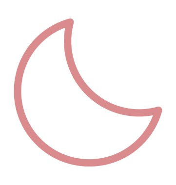 Ay renkli satırı simgesi