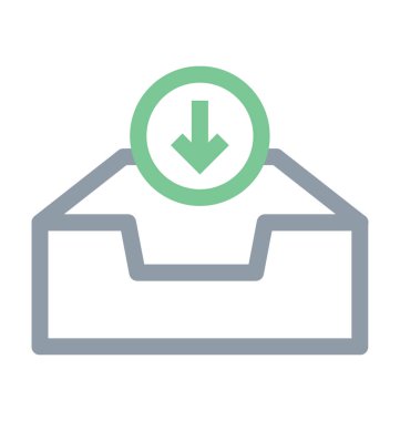 Ok renkli çizgi simgesi