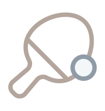 Masa Tenisi renkli satırı simgesi