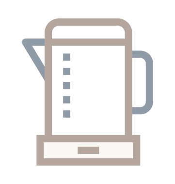 Meyve sıkacağı sürahi renkli satırı simgesi