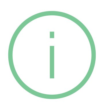 Ünlem işareti renkli satırı simgesi