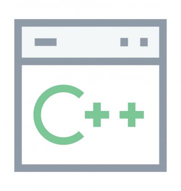 C artı artı renkli satırı simgesi
