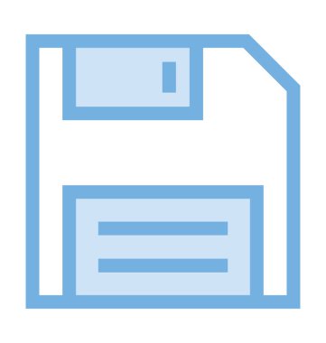 Disket renkli satırı simgesi