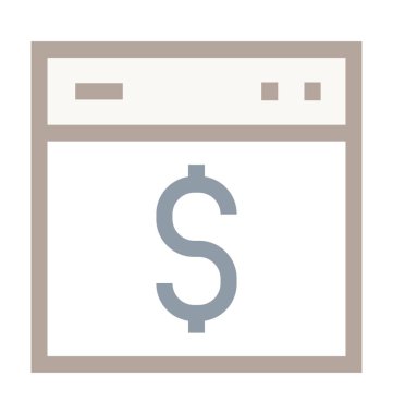 Online kazanç renkli çizgi simgesi