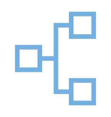 Hiyerarşi renkli satırı simgesi