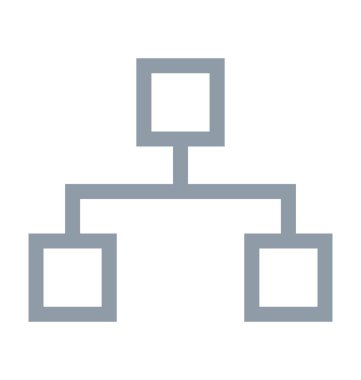 Hiyerarşi renkli satırı simgesi