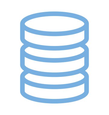 Ağ sunucusu renkli çizgi simgesini