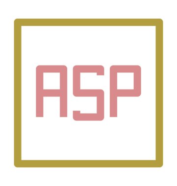 ASP formatında renkli satırı simgesi