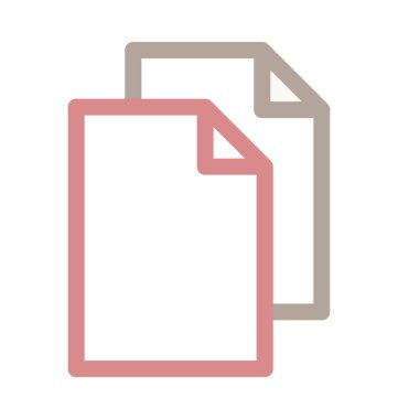 Metin sayfası renkli çizgi simgesi