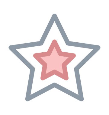 Yıldız renkli satırı simgesi