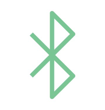 Bluetooth renkli satırı simgesi