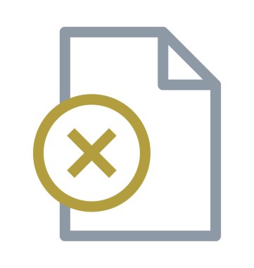 Dosya renkli çizgi simgesini Kaldır