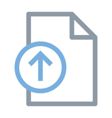 Dosya renkli çizgi simgesini yüklemek