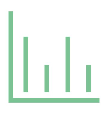 Mali grafik renkli çizgi simgesini