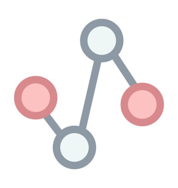 İstatistik renkli satırı simgesi