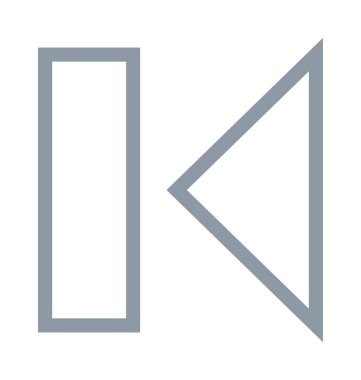 Rewind düğme renkli çizgi simgesi