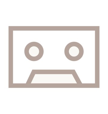 Ses kaset renkli satırı simgesi