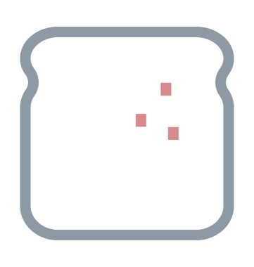 Ekmek renkli satırı simgesi