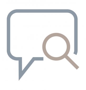 Arama sohbet renkli vektör simgesi