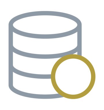 Sunucu bağlantısı renkli vektör simgesi