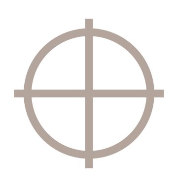 İnce artı renkli vektör simgesi