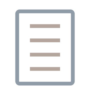 belge renkli vektör simgesi