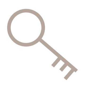 Anahtar renkli vektör simgesi