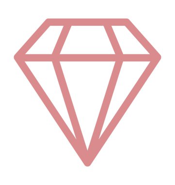 Elmas renkli vektör simgesi