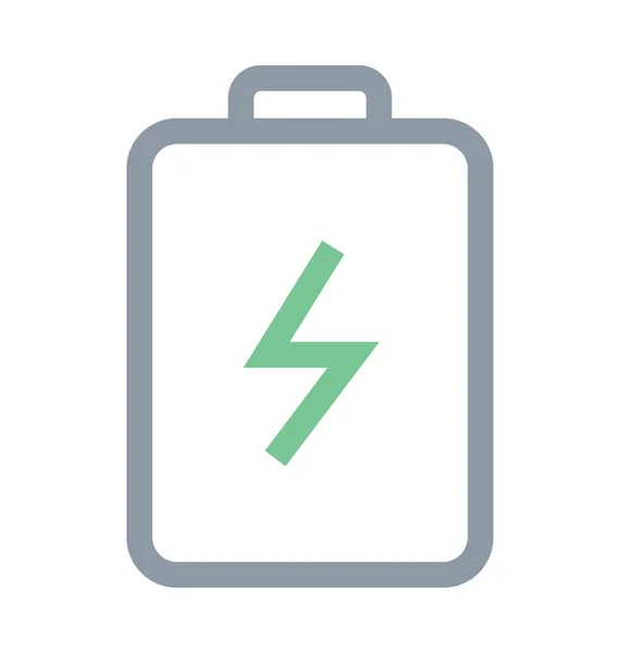 Niveau Batterie Icône Ligne Colorée — Image vectorielle