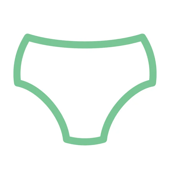 Icono Línea Color Pantie — Vector de stock