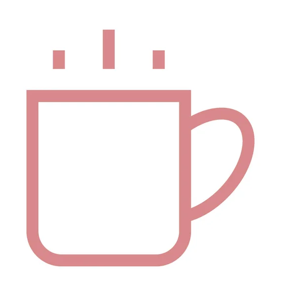 热茶彩色线条图标 — 图库矢量图片