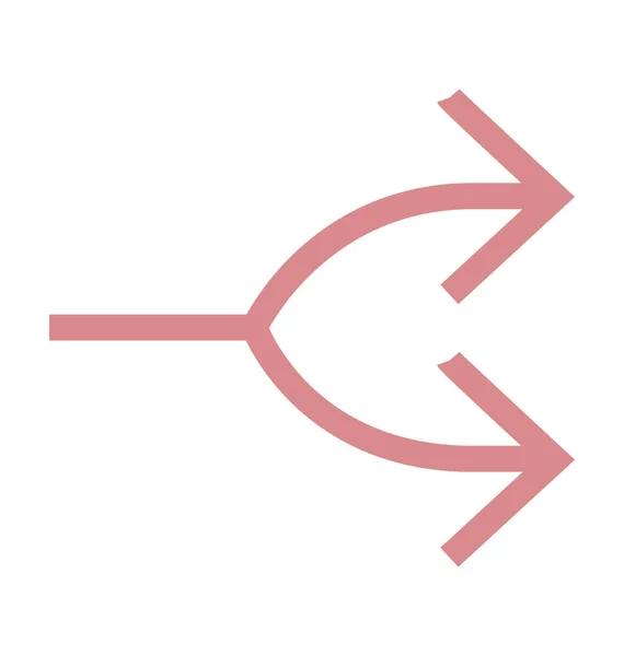 Combinar Flecha Vector Icono — Vector de stock