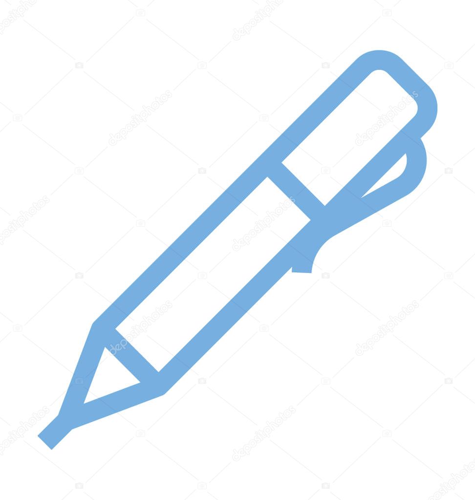 Writing Pen Colored Line Icon