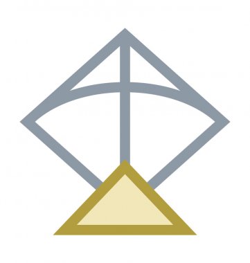 Uçurtma renkli vektör simgesi