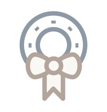 Çelenk renkli vektör simgesi