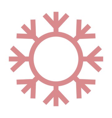 Kar tanesi renkli vektör simgesi