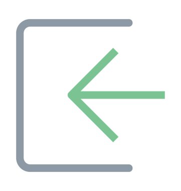 Oturum kapatma renkli vektör simgesi