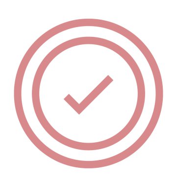 Onay işareti renkli vektör simgesi