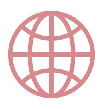 dünya renkli vektör simgesi