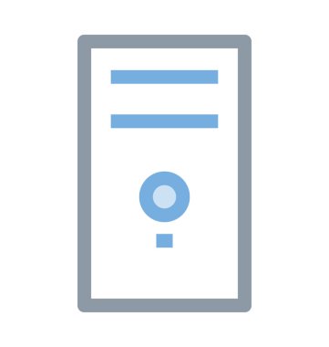 PC kule renkli vektör simgesi