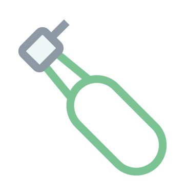 Diş matkap renkli vektör simgesi