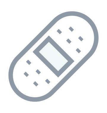 Bandaj renkli vektör simgesi