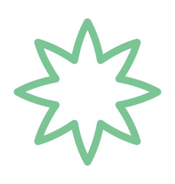 Etiket renkli vektör simgesi