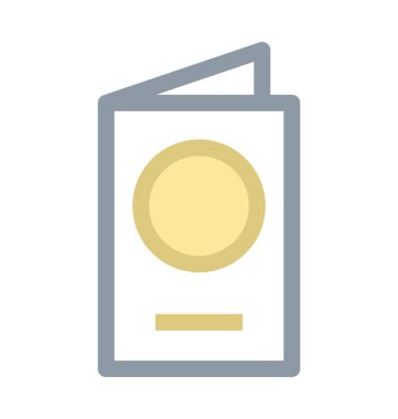 Menü renkli vektör simgesi