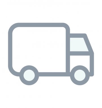 Teslimat Van renkli vektör simgesi