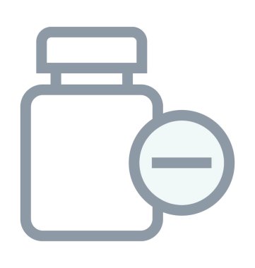 Tıp kavanoz renkli vektör simgesi