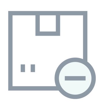 Kutu renkli vektör simgesini Kaldır