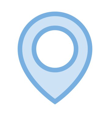 harita pin renk vektör simgesi