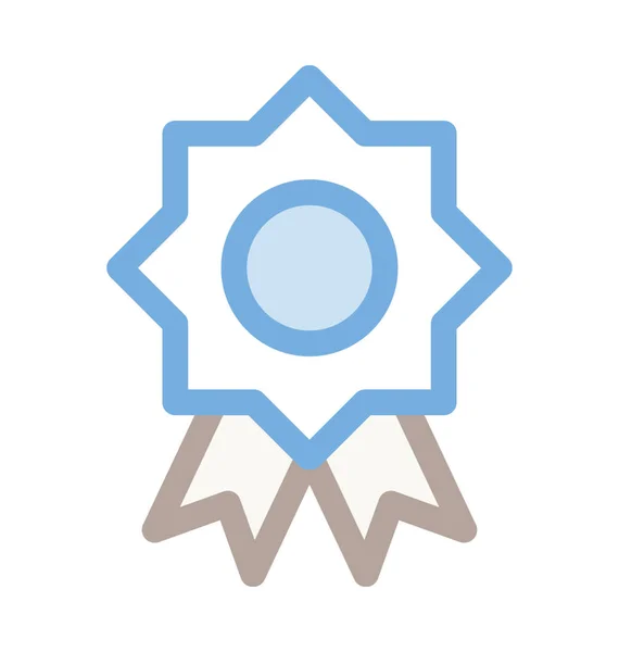 Badge Ruban Icône Vectorielle Colorée — Image vectorielle
